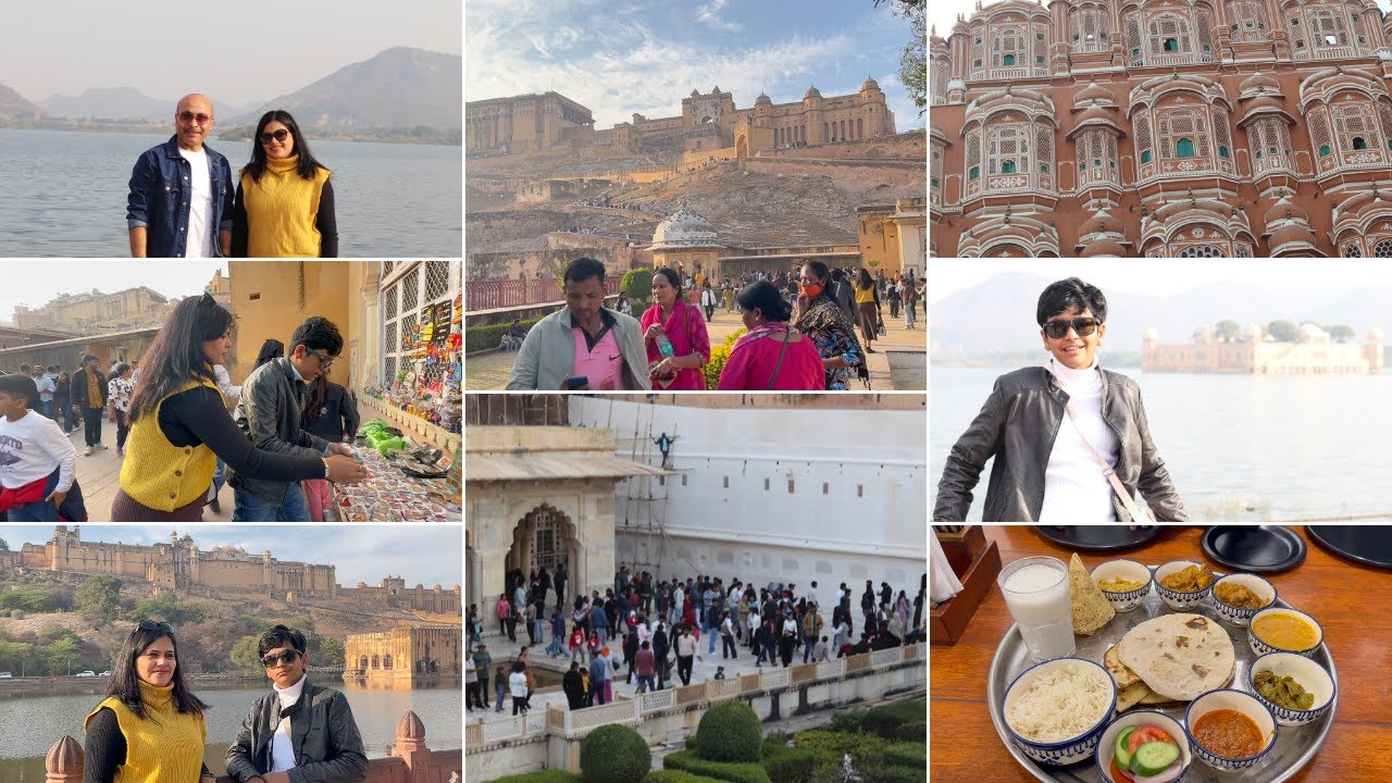 Pink City Jaipur | Jal Mahal | Hawa Mahal | Amer Fort And Nahar Fort Night View |