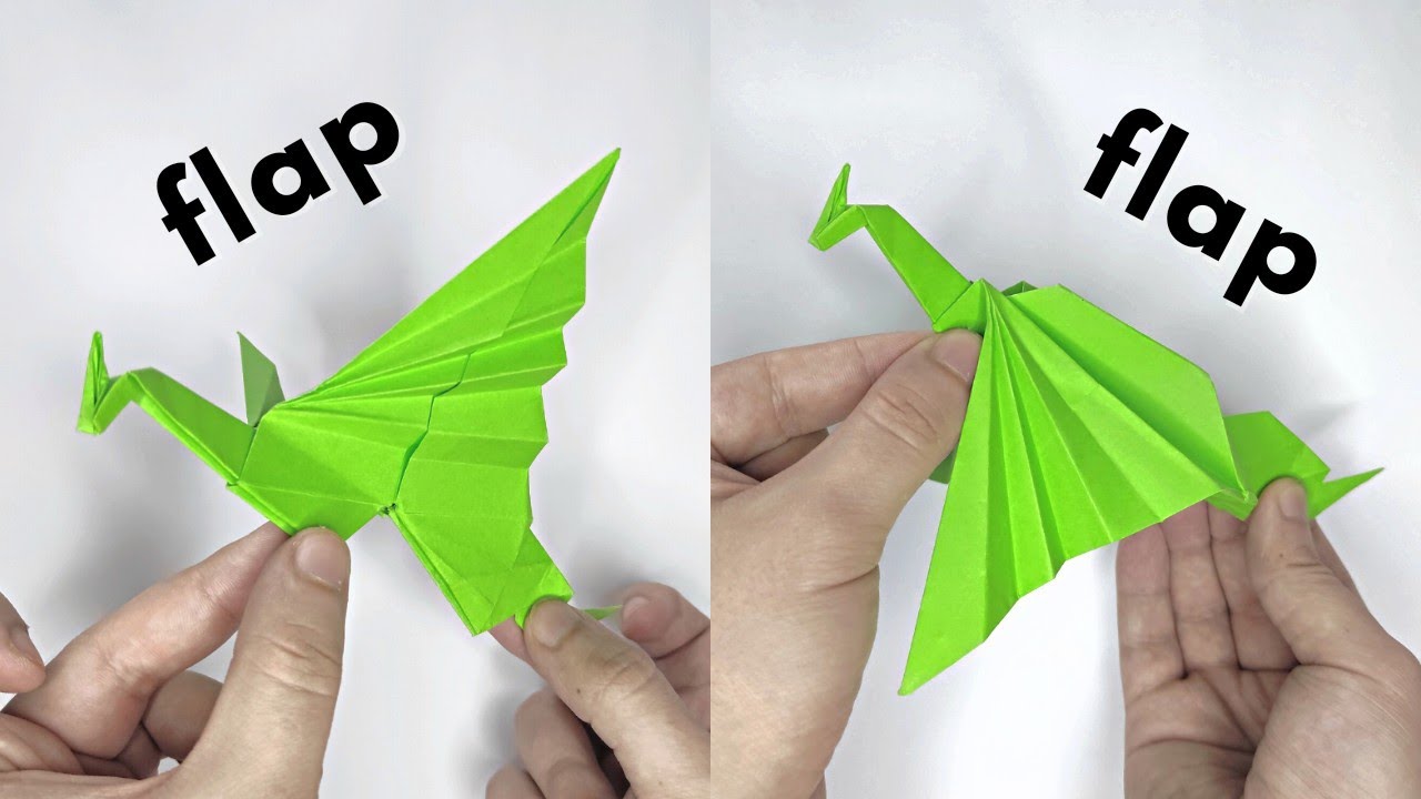 Origami FLAPPING DRAGON | How to make a paper flapping dragon