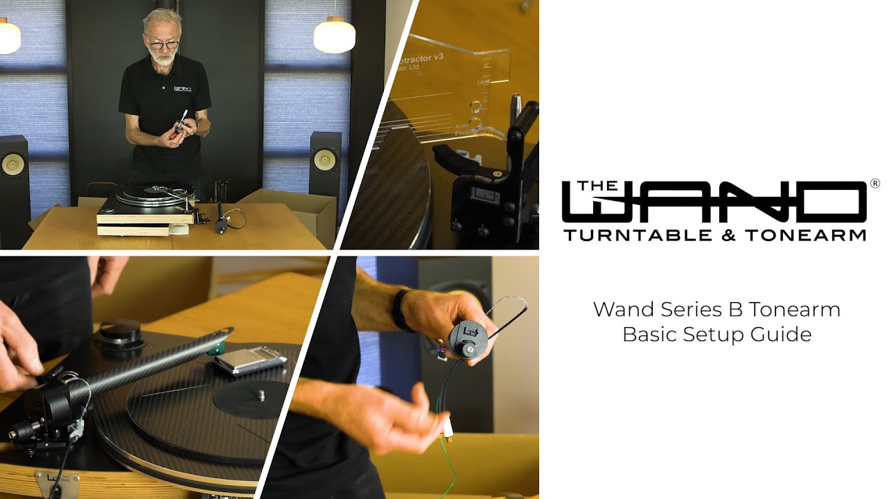 The Wand Series B Tonearm; Basic Setup Guide (See other 'advanced' video for more refined setup)