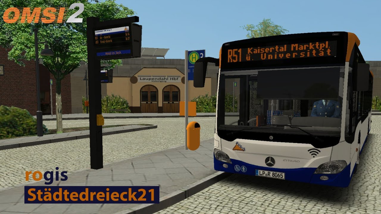 OMSI 2: Städtedreieck21 | Linie R51 Laupendahl Hbf/ZOB - Kaisertal Marktplatz #133 | PxlKiing