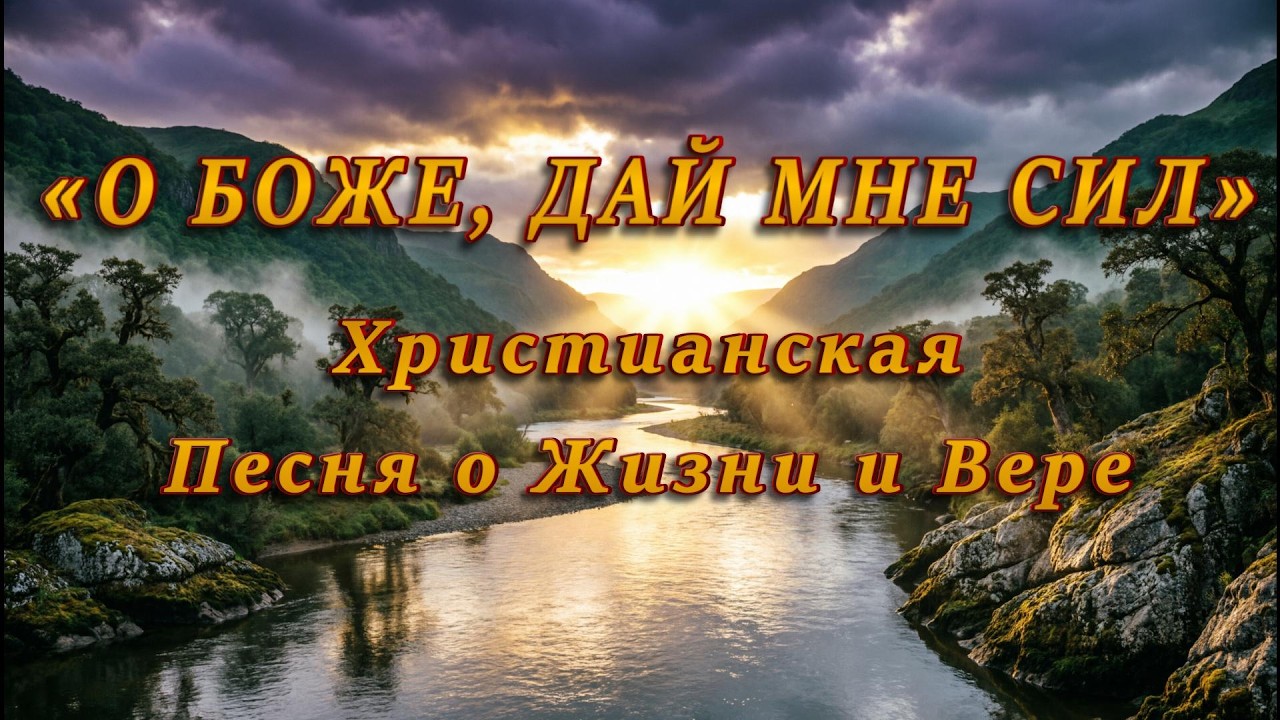 «О БОЖЕ, ДАЙ МНЕ СИЛ» Очень Сильная Христианская Песня о Жизни и Вере