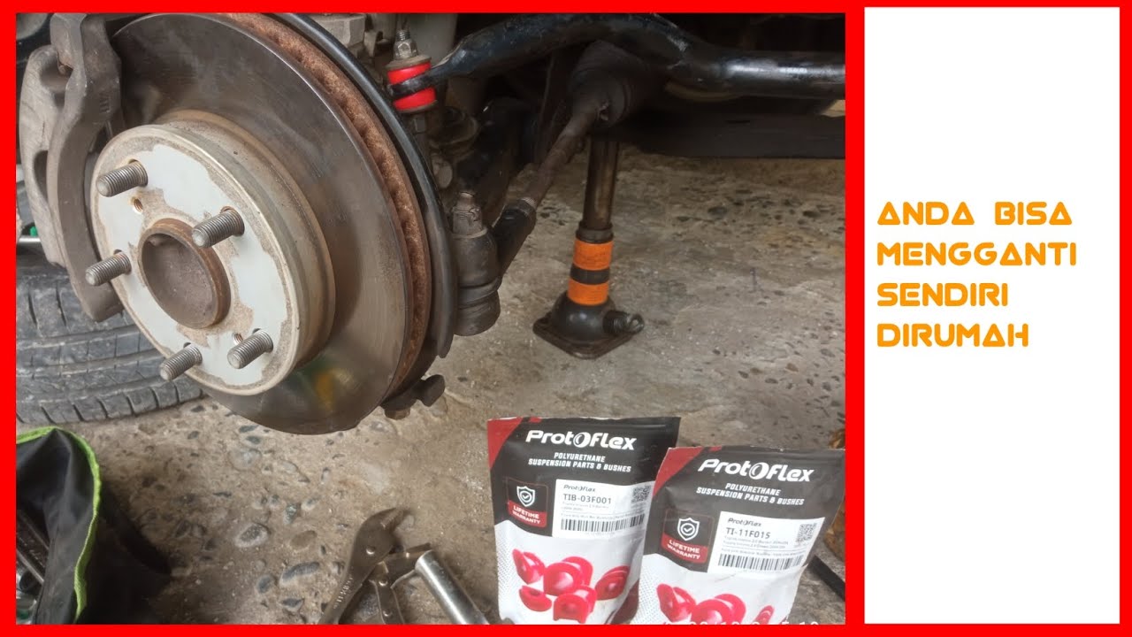 cara ganti karet stabilizer depan Toyota kijang innova