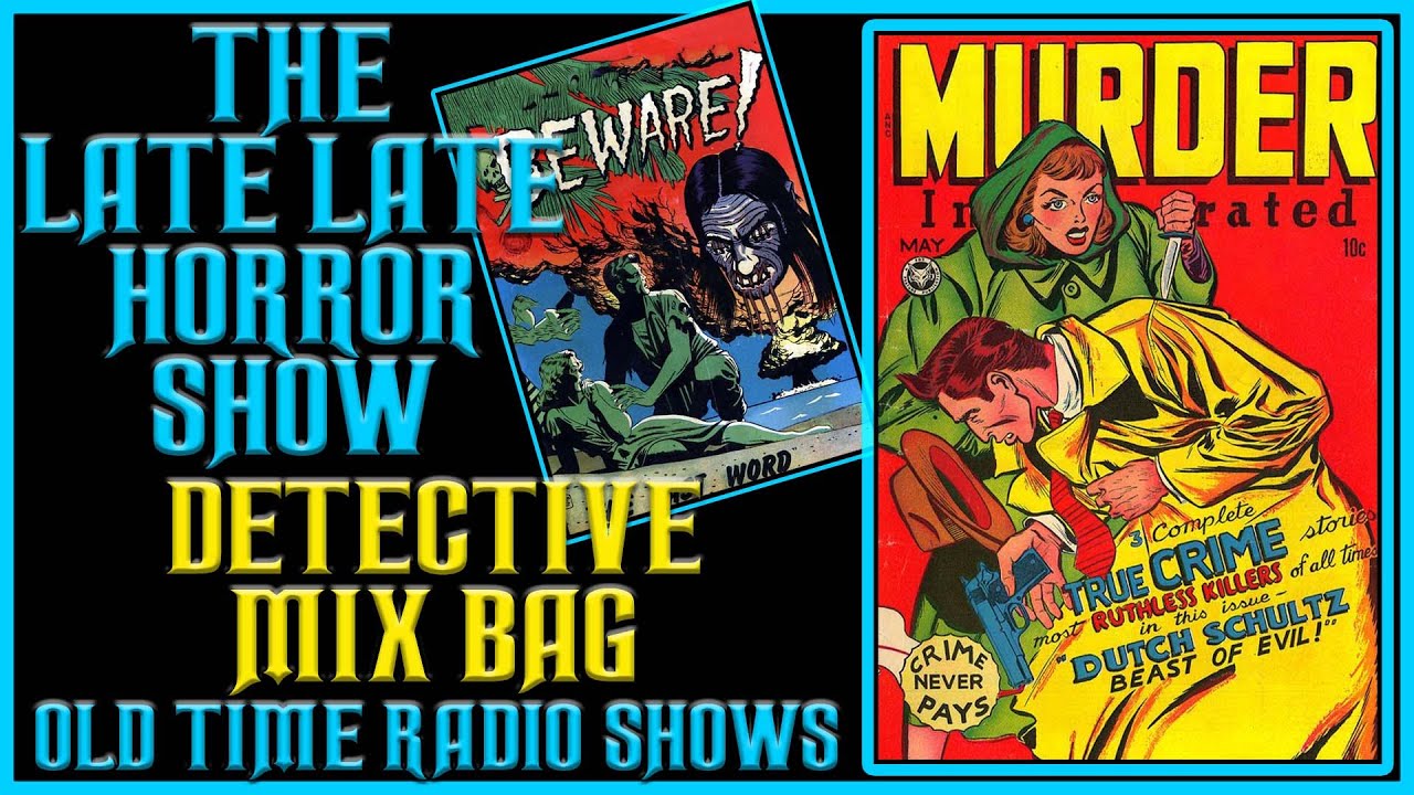 Detective Mystery mix Bag Old Time Radio Shows All Night Long / On Air / Conundrum