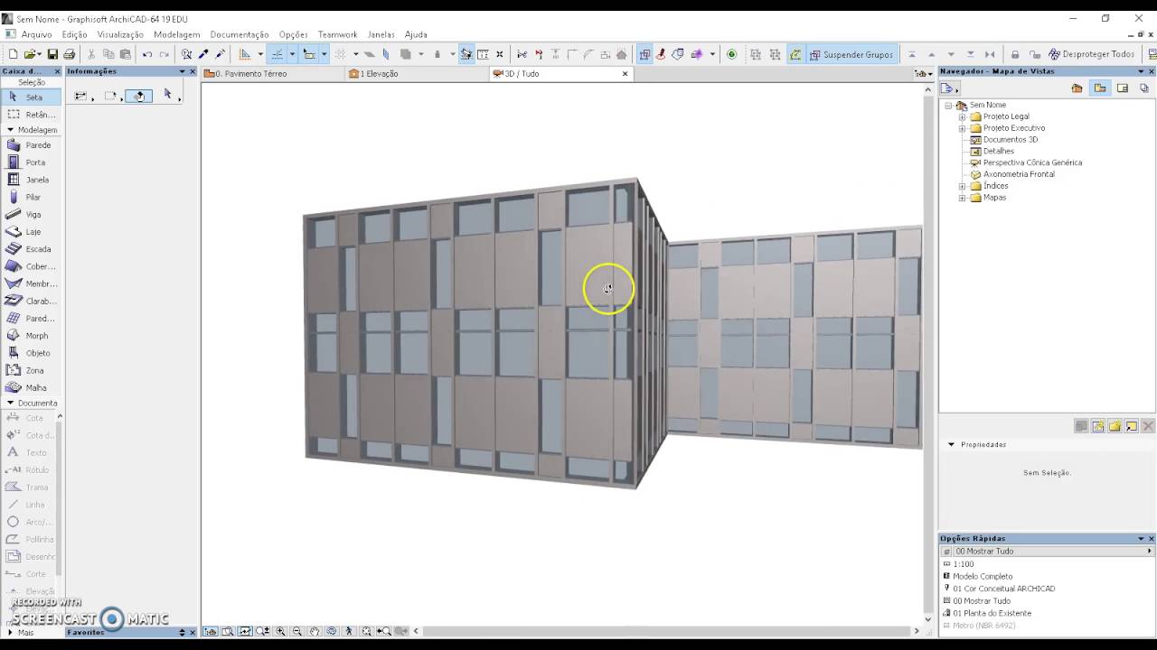 Archicad - Paredes Cortinas - Re9 Cursos #15