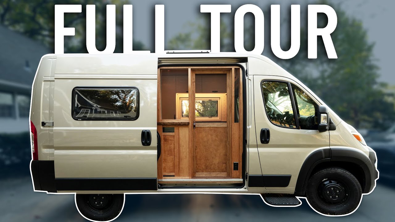 FULLY CUSTOM DIY CAMPER VAN | FULL TOUR - 2023 RAM PROMASTER