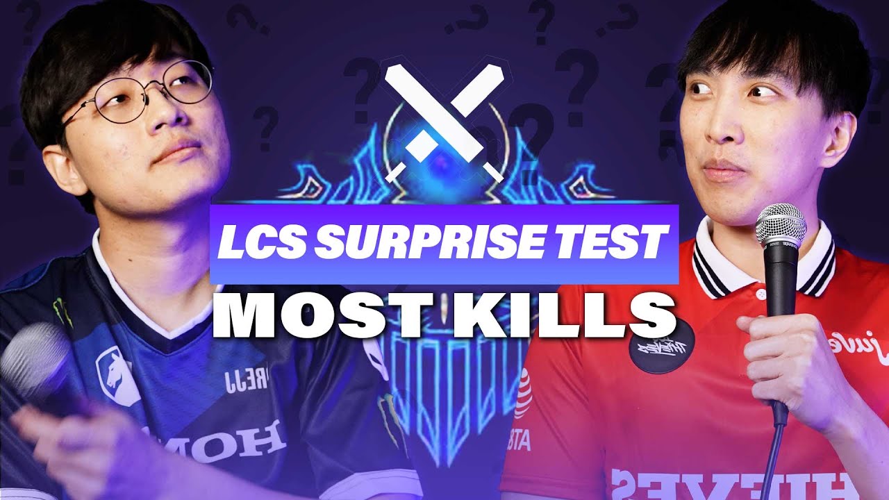 Which LCS players get more kills? - LCS Surprise Test
