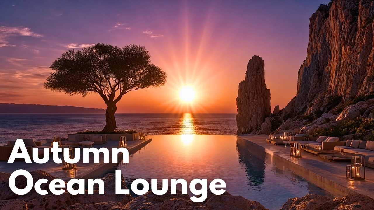 Rust & Rose Sky | Autumn Sunset Ocean Lounge & Cozy Chillout Relaxing Music
