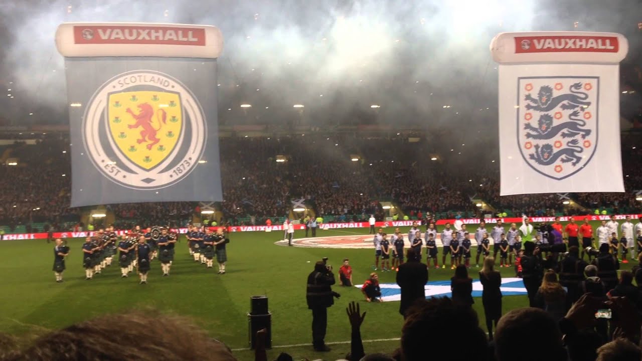 Scotland vs England 2014 national anthems