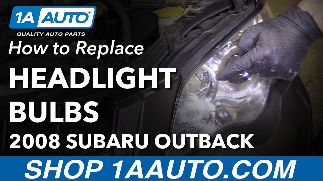 How to Replace Headlight Bulbs 04-09 Subaru Outback