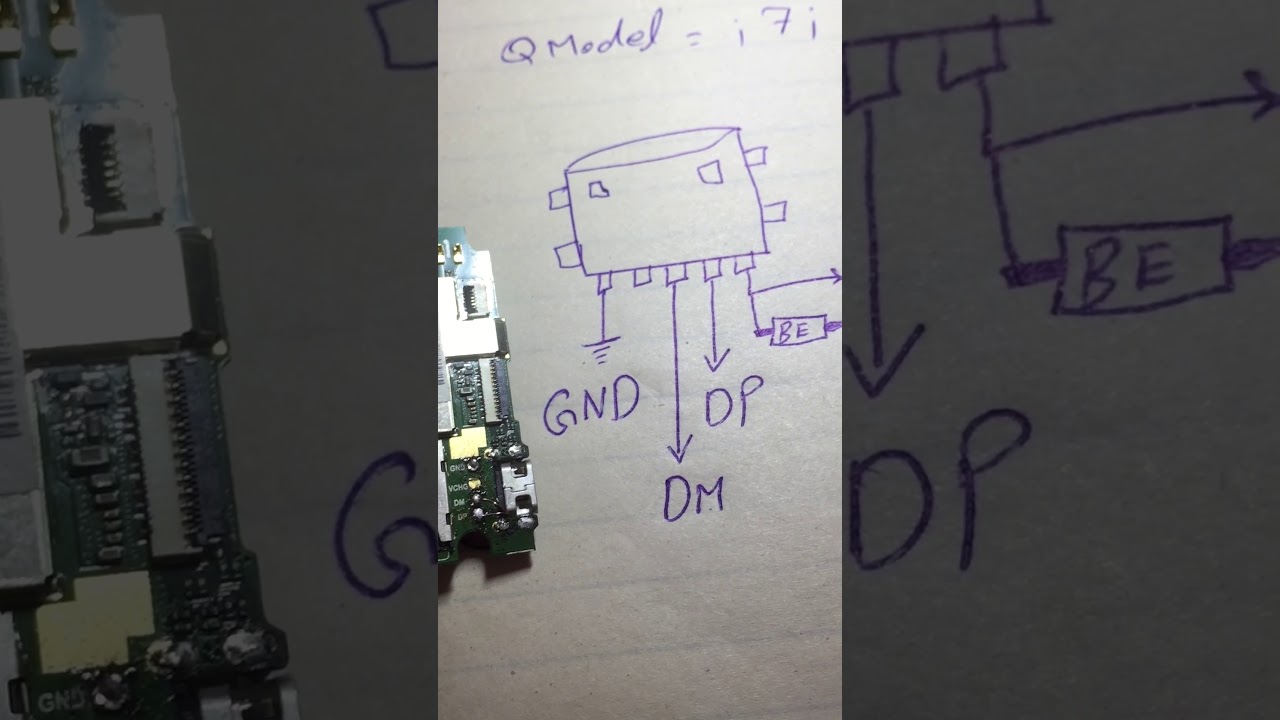 Q mobile i7i charging jumper