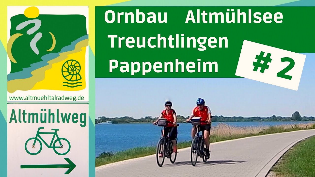 AltmühltalRadweg 2▶ Altmühlsee - Herrieden - Treuchtlingen - Pappenheim  [ Radtouren Radreise ]