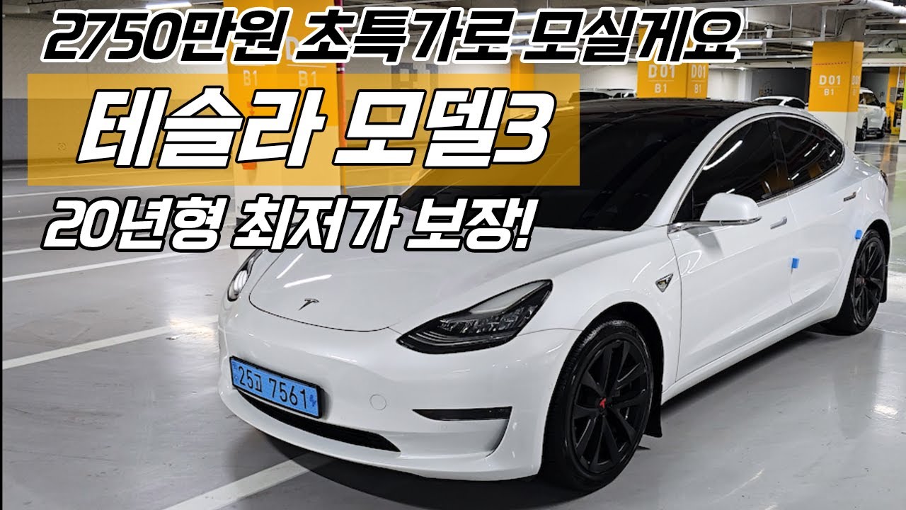 전기차 구매하신다면 테슬라 모델3도 보셔야죠 중고 모델3 강추 매물! #25고7561 #모니카7561 #모니카25고7561