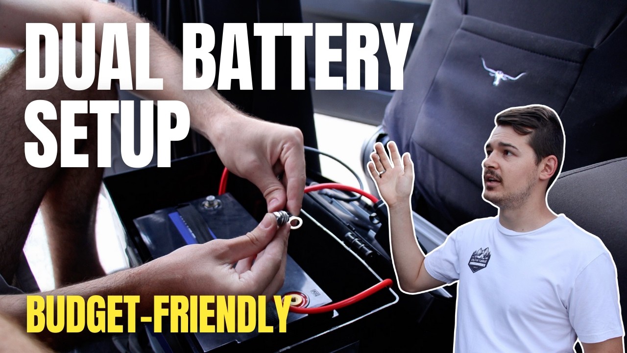 BUDGET 12V DUAL BATTERY SETUP | Kings 120AH Lithium + Renogy 40AH DCDC + Kickass Wiring