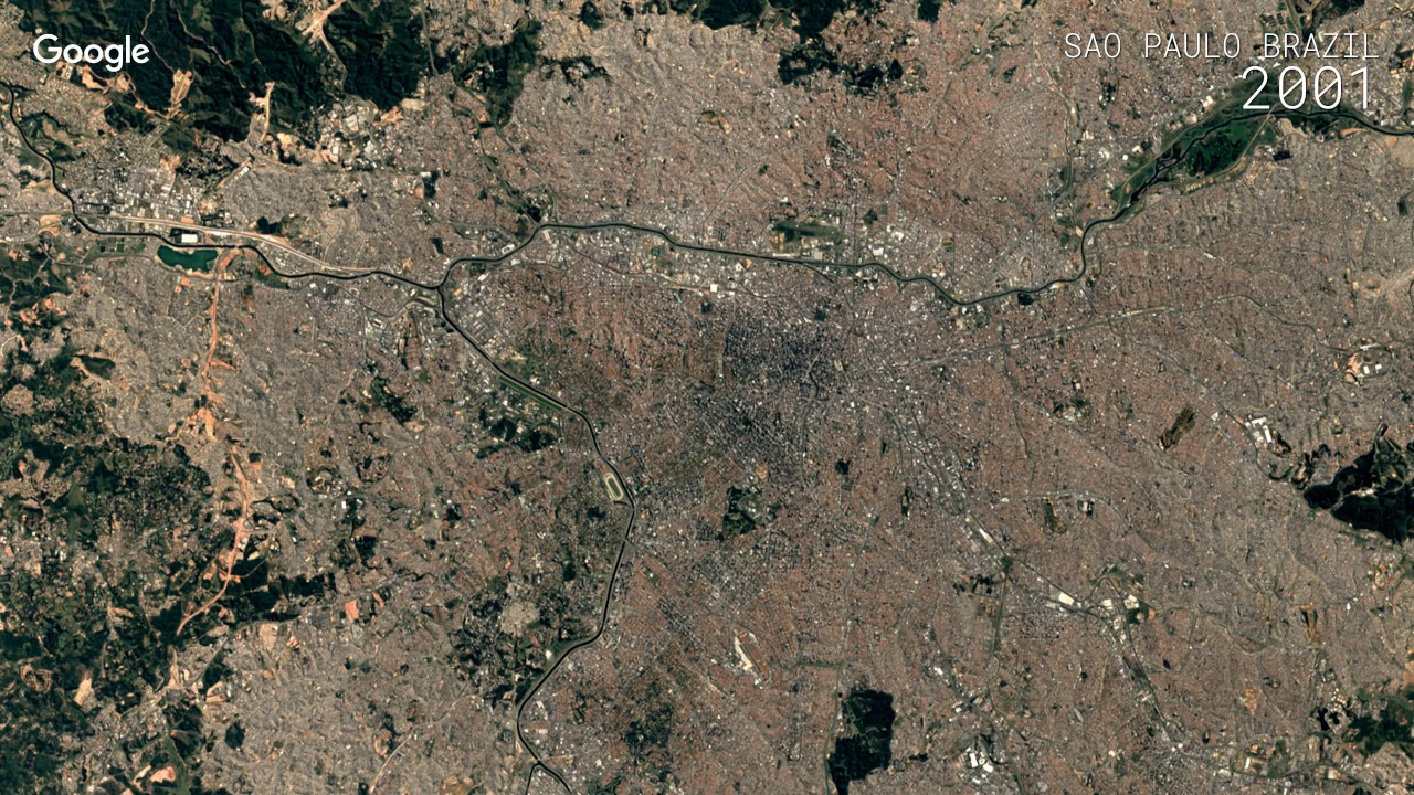 Google Timelapse: S&atilde;o Paulo, Brazil