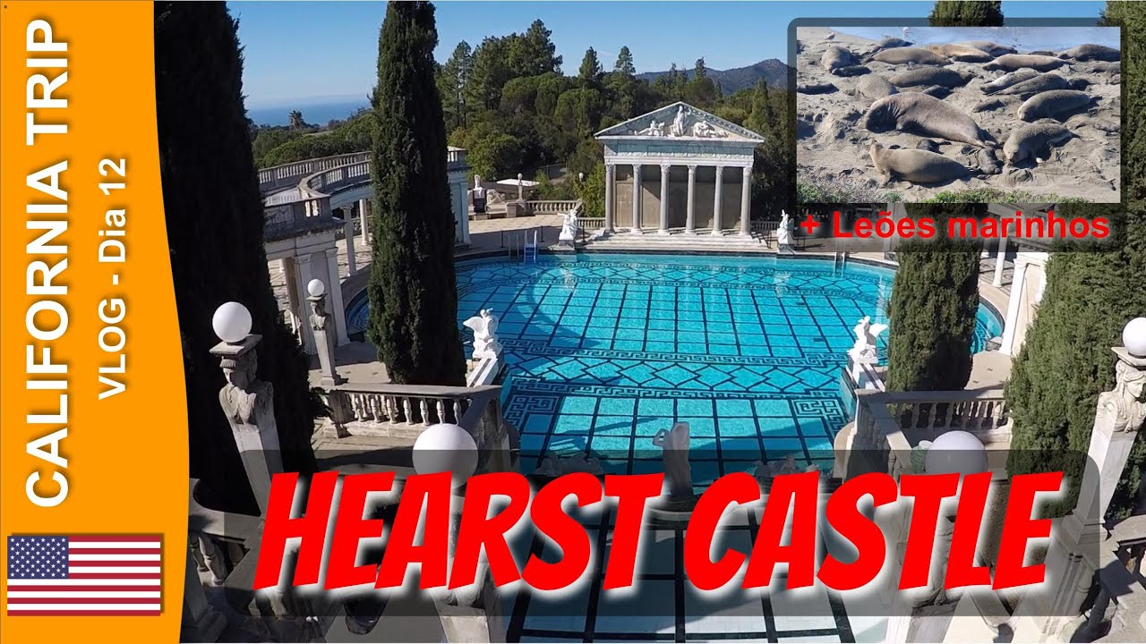 Visitamos o Hearst Castle & Leões Marinhos na Highway 1 durante a nossa viagem de MOTORHOME. T02E12