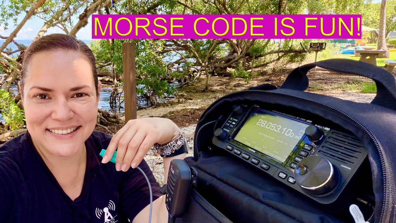 POTA with purpose!  Morse Code is for everyone! Listen and Copy random callsigns. #hamradio