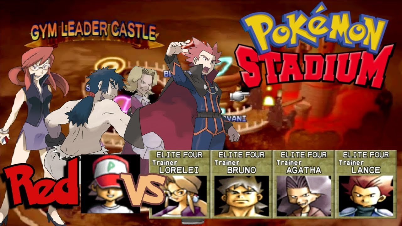 Pokemon Stadium - Gym Leader Castle Elite four, 100% Walkthrough