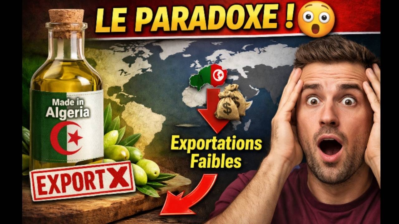 🇩🇿Incroyable : l’Algérie produit… mais n’exporte presque rien ! 😲