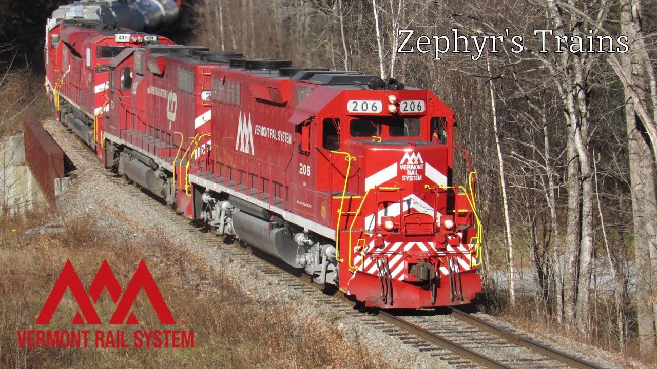 Chasing Vermont Rail System Train 263 and 264 over the Green Mountains