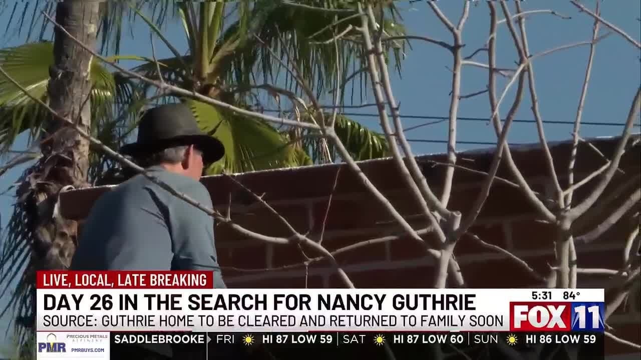 Nancy Guthrie’s home to be returned to her family soon