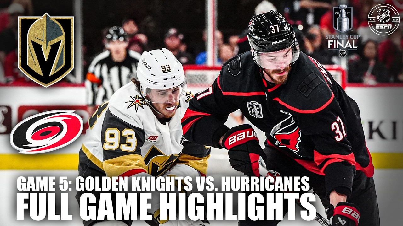 Stanley Cup Final &ndash; Game 5: Vegas Golden Knights vs. Carolina Hurricanes Highlights | ESPN NHL
