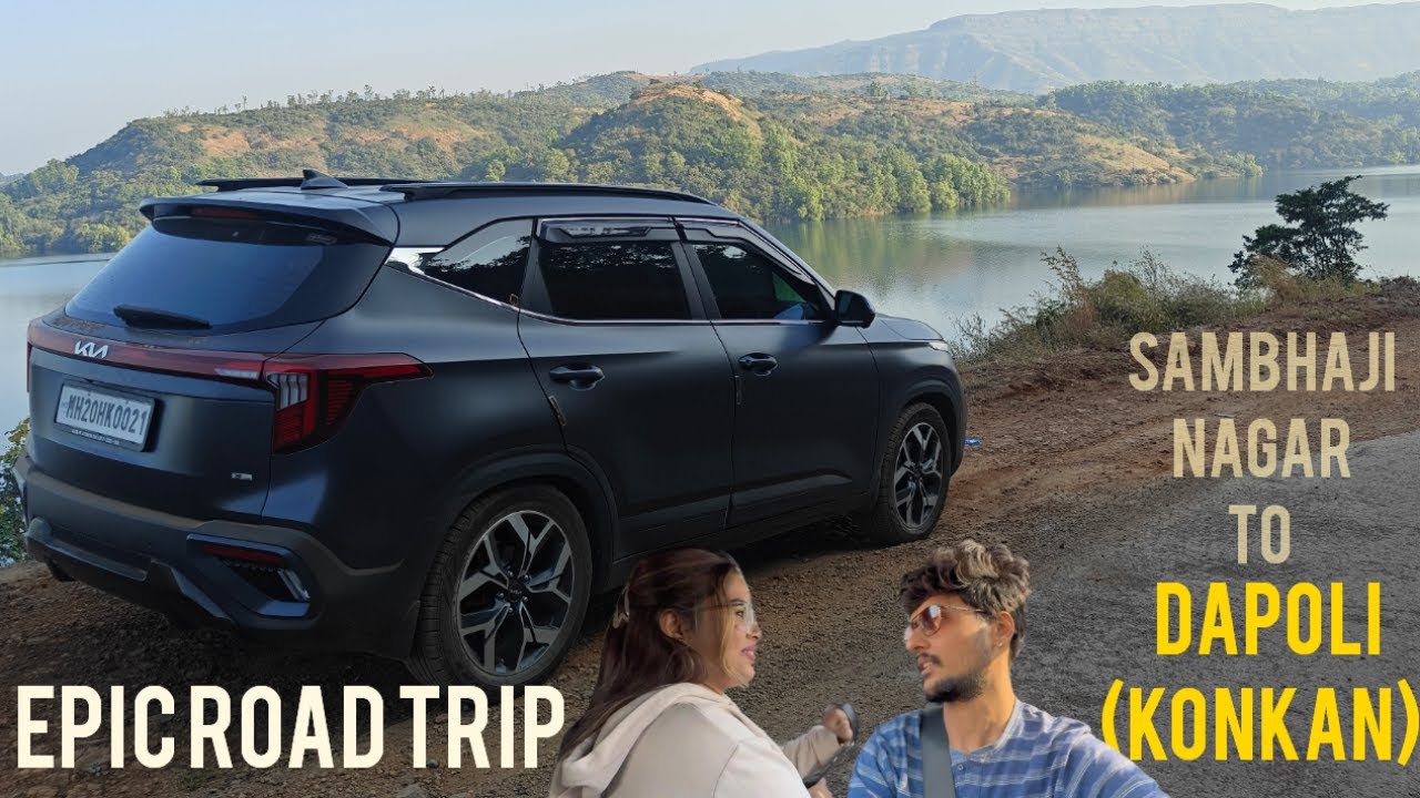 Ep 01: Our First Vlog Konkan Road Trip in Kia Seltos X-Line | Sambhaji Nagar to Dapoli❤️🚗🌴