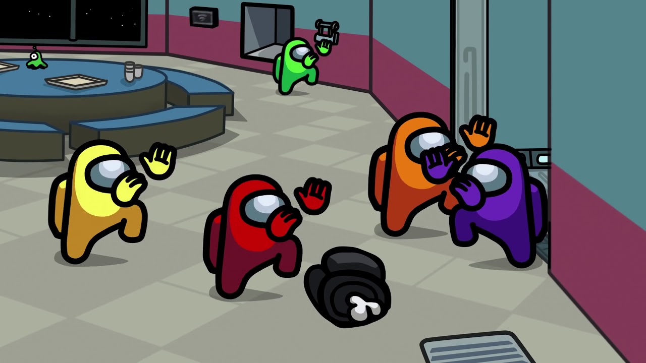 AMONG US baile de distracción - animación