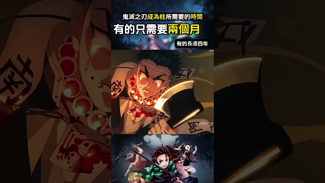 盤點鬼殺隊成為柱的時間