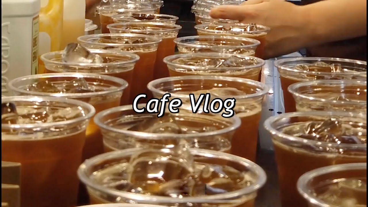 CAFE VLOG #1 | 오피스 상권 개인 카페 알바 브이로그