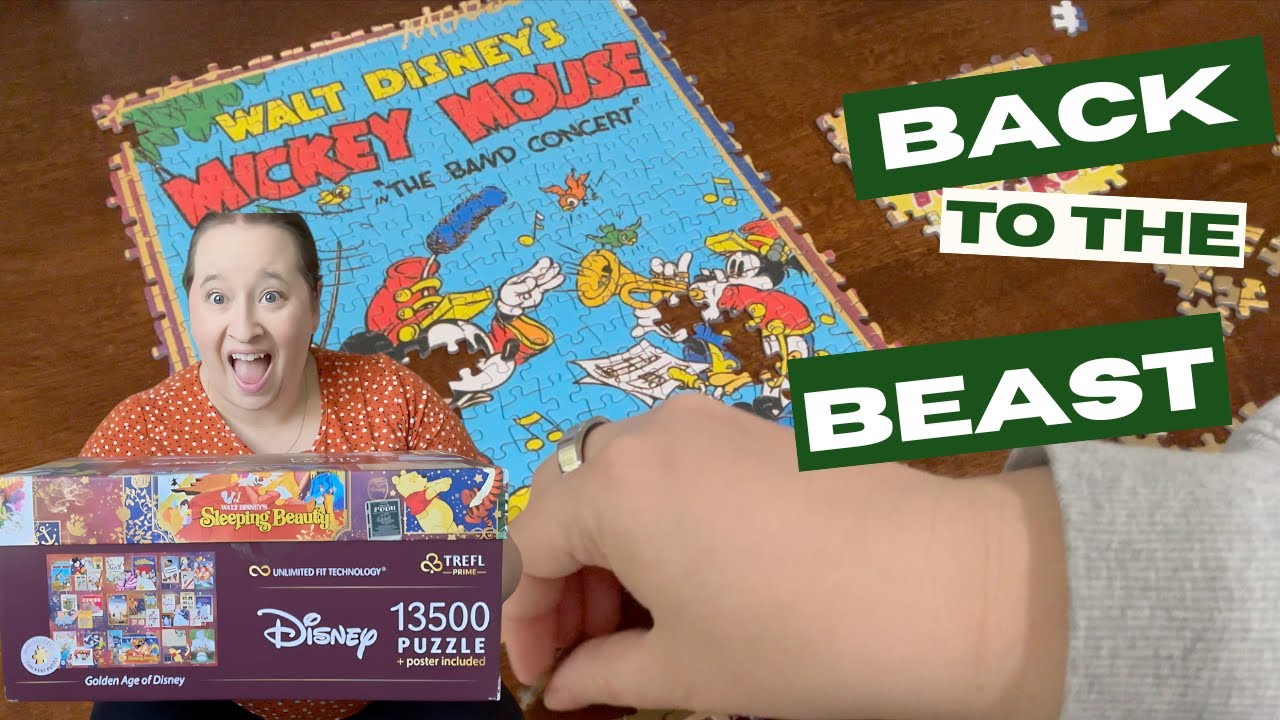 Return of the 13,500-Piece: Big Puzzle Progress, Thrift Haul & Speed Puzzling
