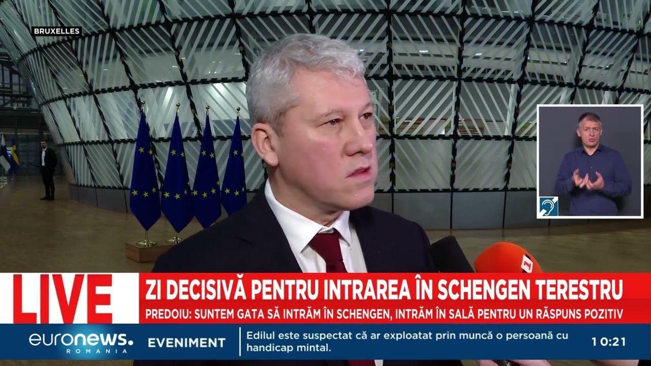 Zi decisivă pentru România. Cătălin Predoiu: „Suntem gata să intrăm în Schengen”
