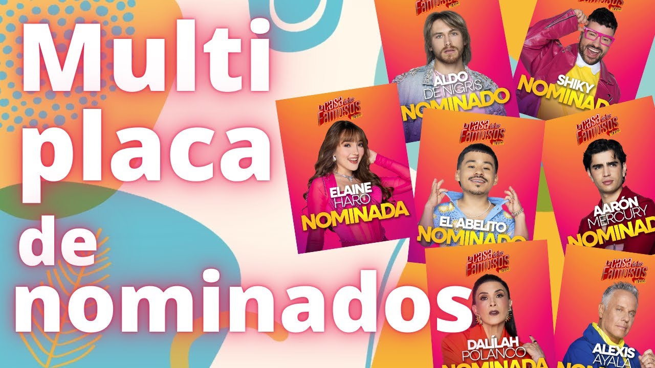 Multi placa de nominados en 