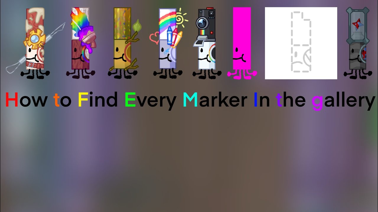 How to find every worker in the gallery (find the markers)￼￼