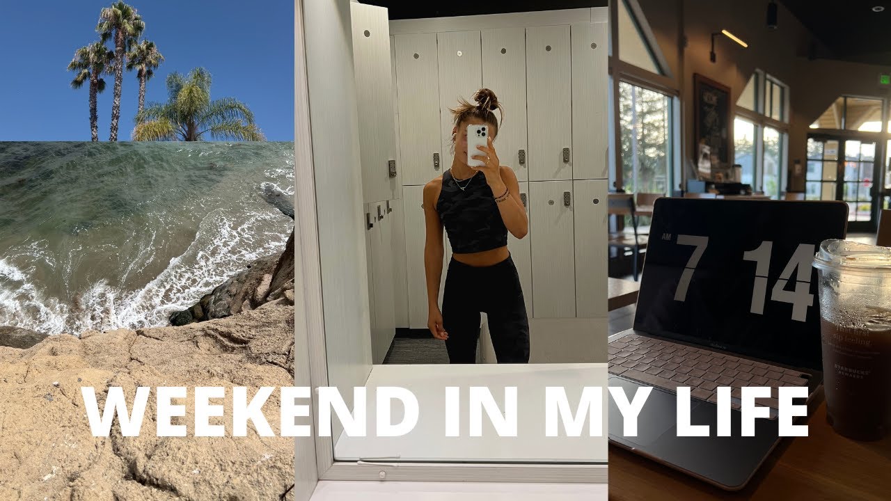 WEEKEND IN MY LIFE: beach day, workouts, and balance!