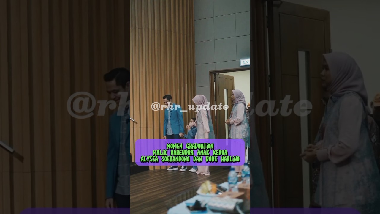 Momen Kelulusan Anak Kedua Alyssa Soebandono dan Dude Harlino #rhr_update