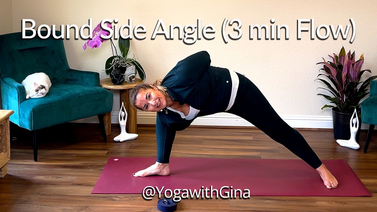 Bound Side Angle Pose OPEN YOUR HIPS!  & DEEPEN YOUR (Baddha Utthita Parsvakonasana) 🔥#yogapose