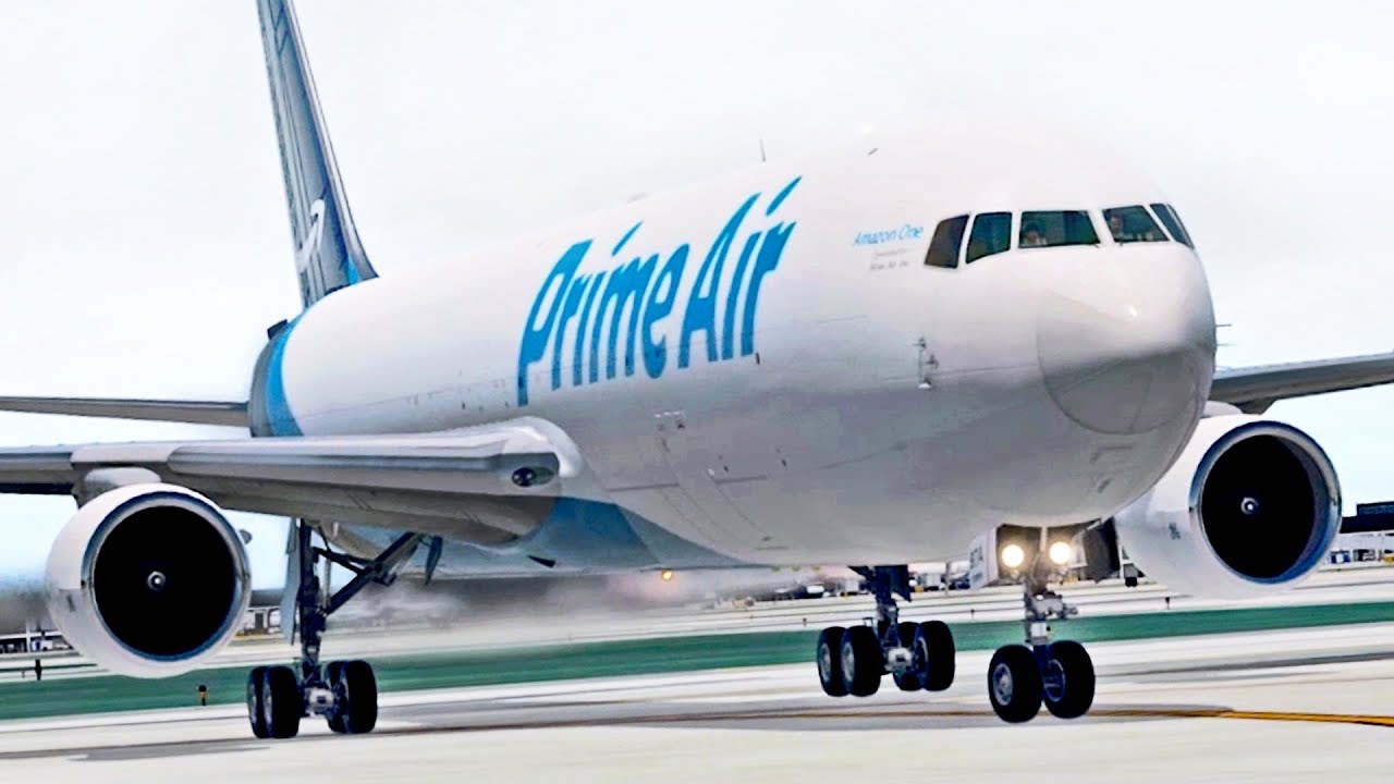 Amazon Air 767 to Chicago | X-Plane 11