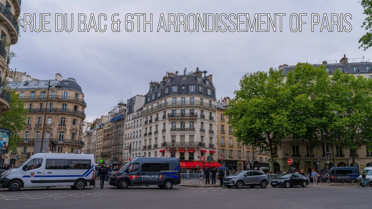 [8K Paris] Rue du Bac & 6th arrondissement of Paris