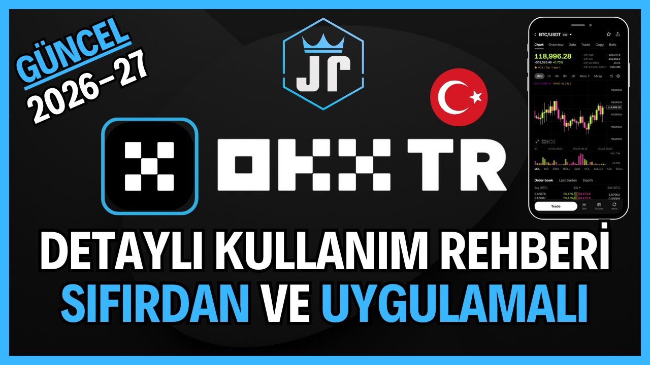 OKX TR Mobil Detaylı Rehber | Coin Alım-Satım, USDT Yatırma, Çekme, TL Banka Kripto Transfer.