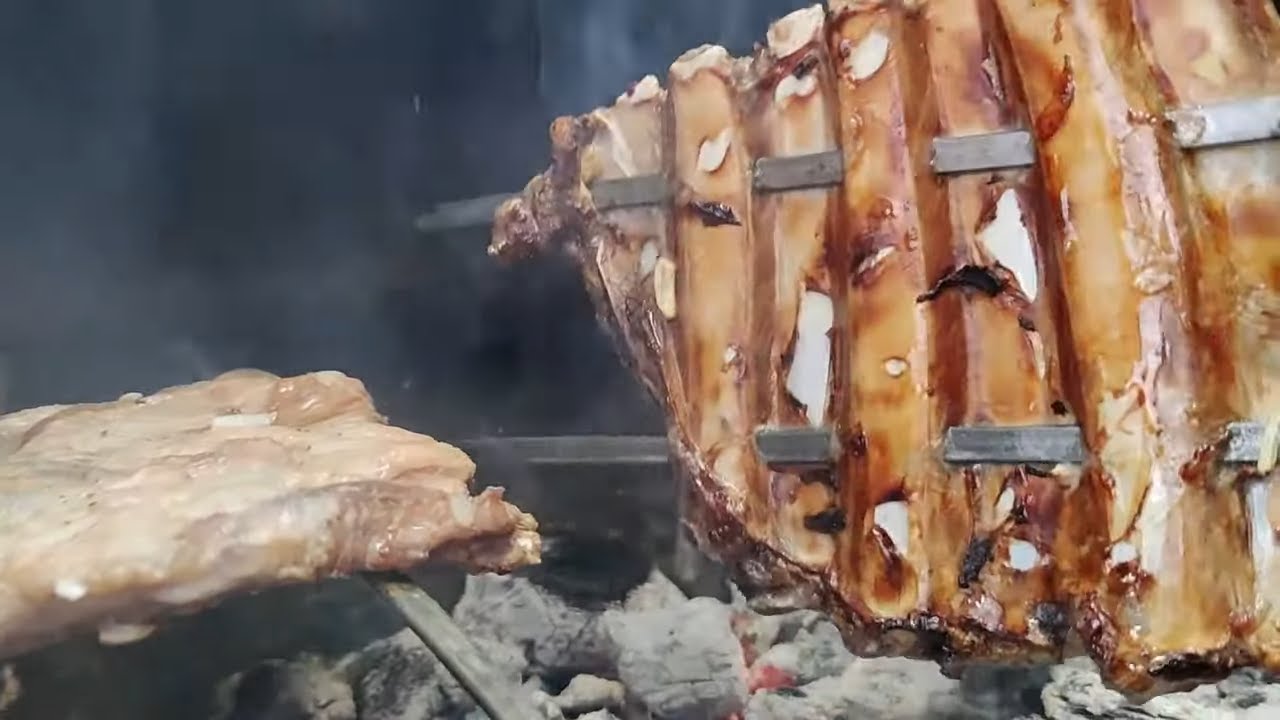 KUZU KABURGA ŞİŞ KEBAB NASIL YAPILIR - MANGALDA KABURGA ŞİŞ KEBAP - KES PİŞİR YE KABURGA MANGAL