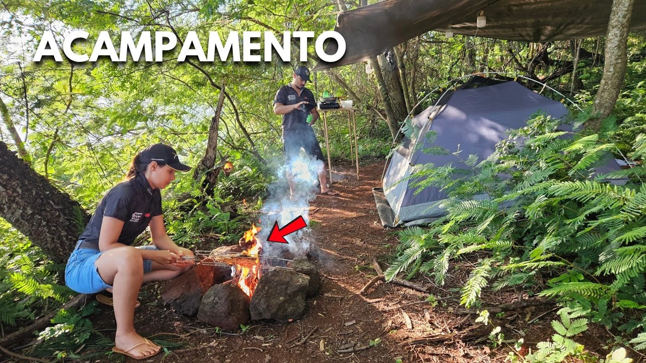 Pescaria e Acampamento no Rio Paranaiba | Peixe Assado na Brasa