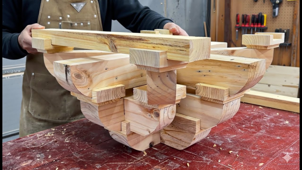 Unique idea : Turning Ancient Dougong Joinery Into a Modern Wooden Table