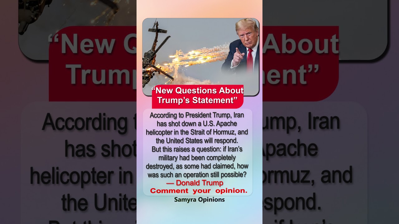 New Debate Erupts After Trump&rsquo;s Apache Helicopter Statement