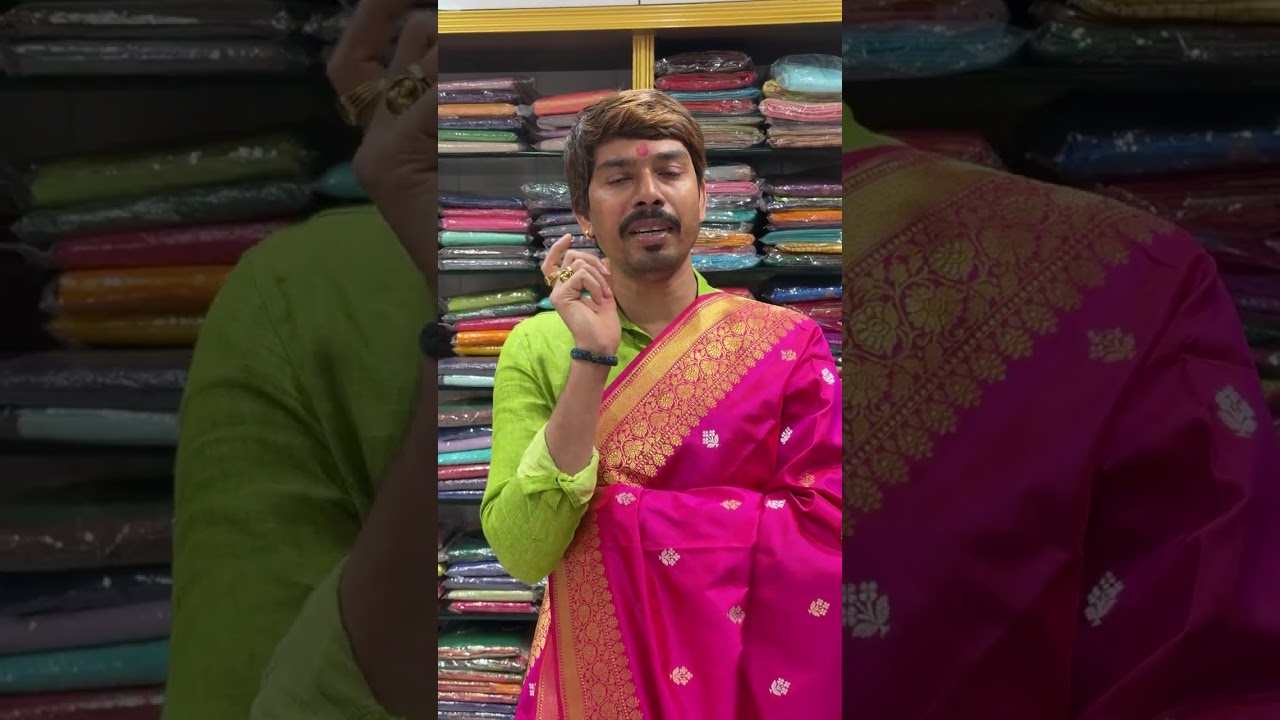 🛍️बनारसी कतान सिल्क साडी हँडलूम #banarasi #katansilksaree #handloom #sareelove #saree #pune 