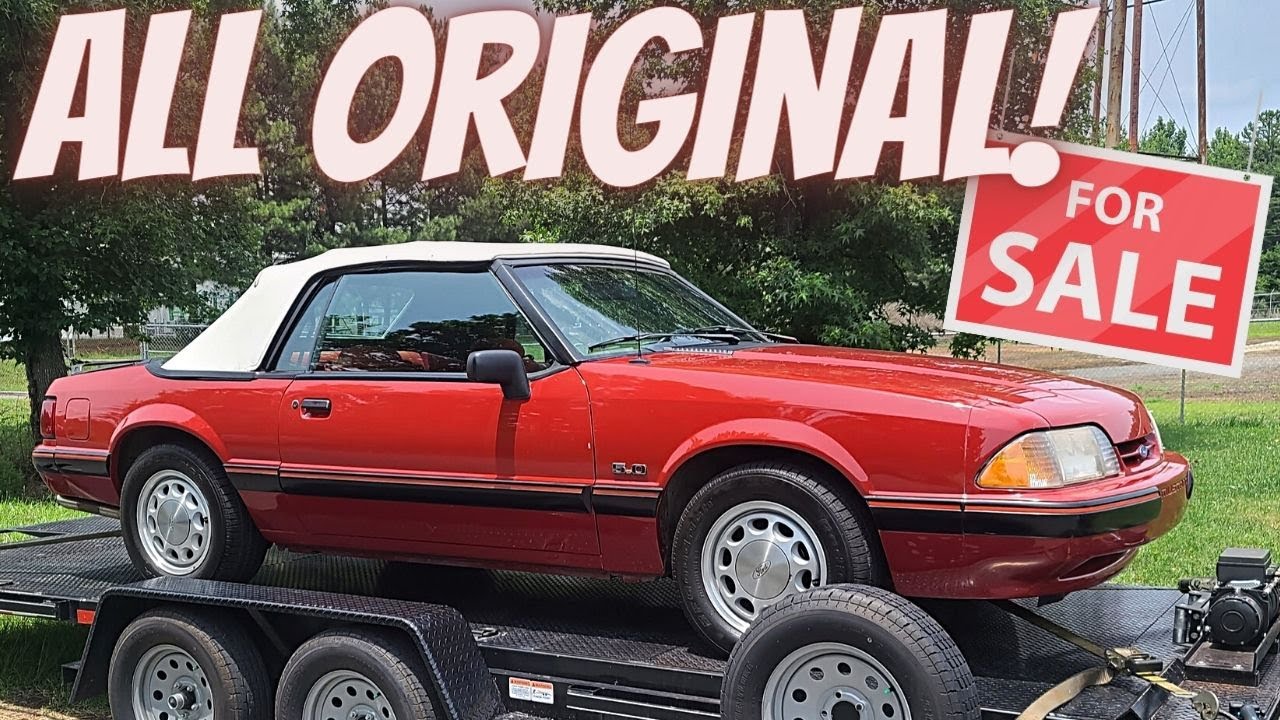 ПРОДАЕТСЯ ОРИГИНАЛЬНЫЙ 5.0 FOXBODY // 70 000 МИЛЬ КАБРИОЛЕТ MUSTANG