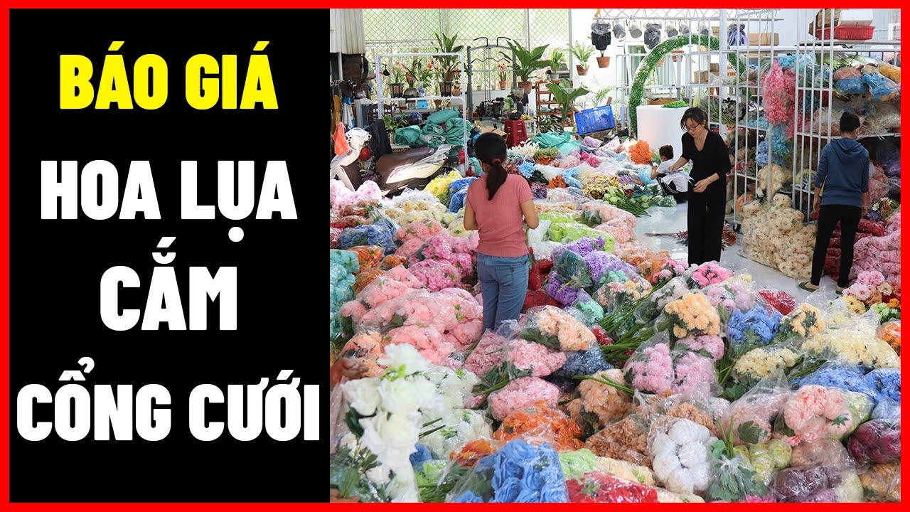 B&aacute;o gi&aacute; sỉ hoa lụa  trang tr&iacute; cổng cưới - cổng hoa
