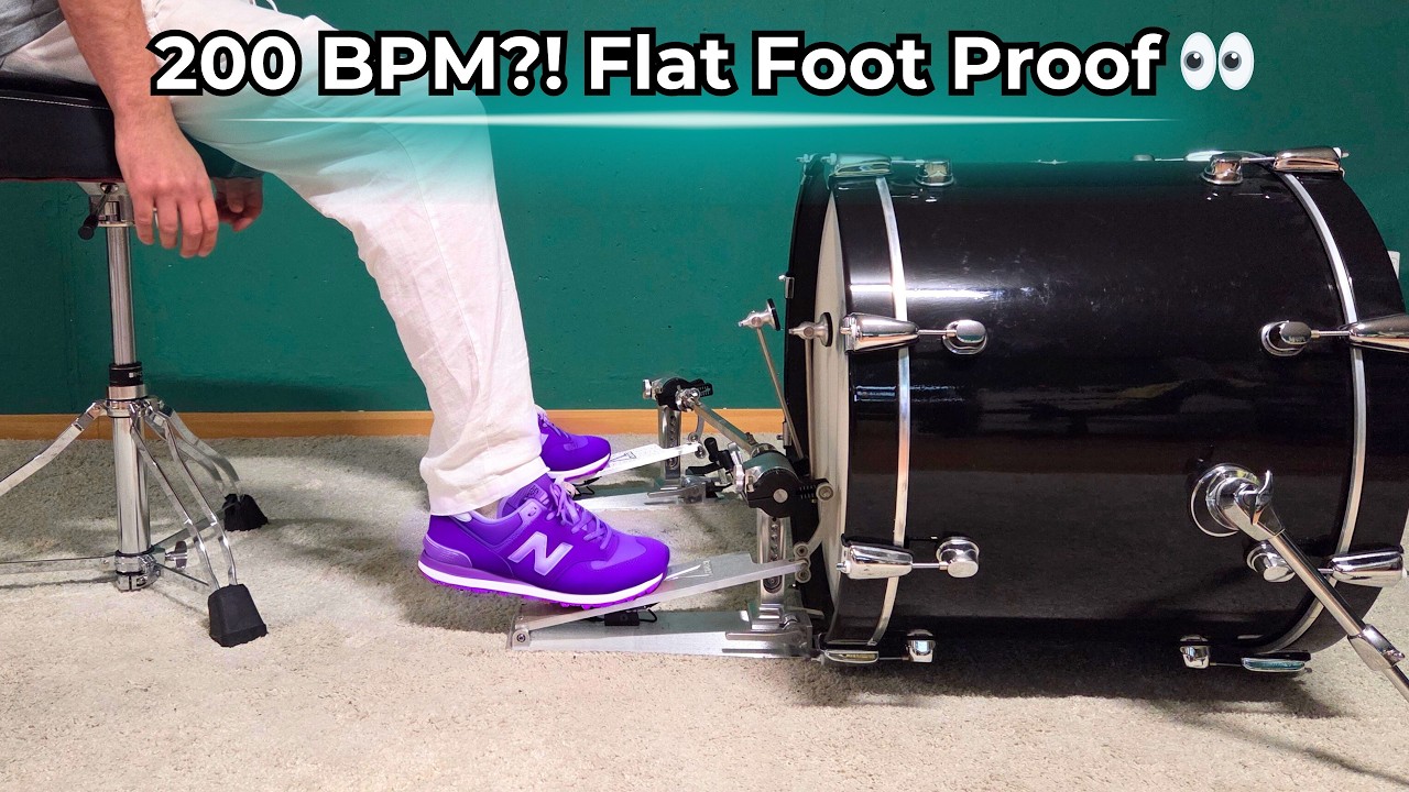 Can You Play at 200 BPM with the Flat Foot Technique?