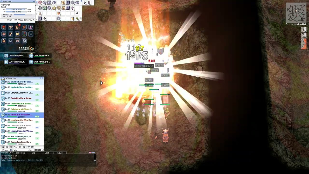 Can a 1 int battle priest full support a Medusa party??? OathRO Ragnarok Online