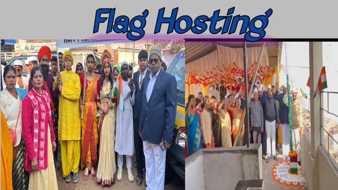 Flag hosting !! Gurukul Grove school #26january #republicday