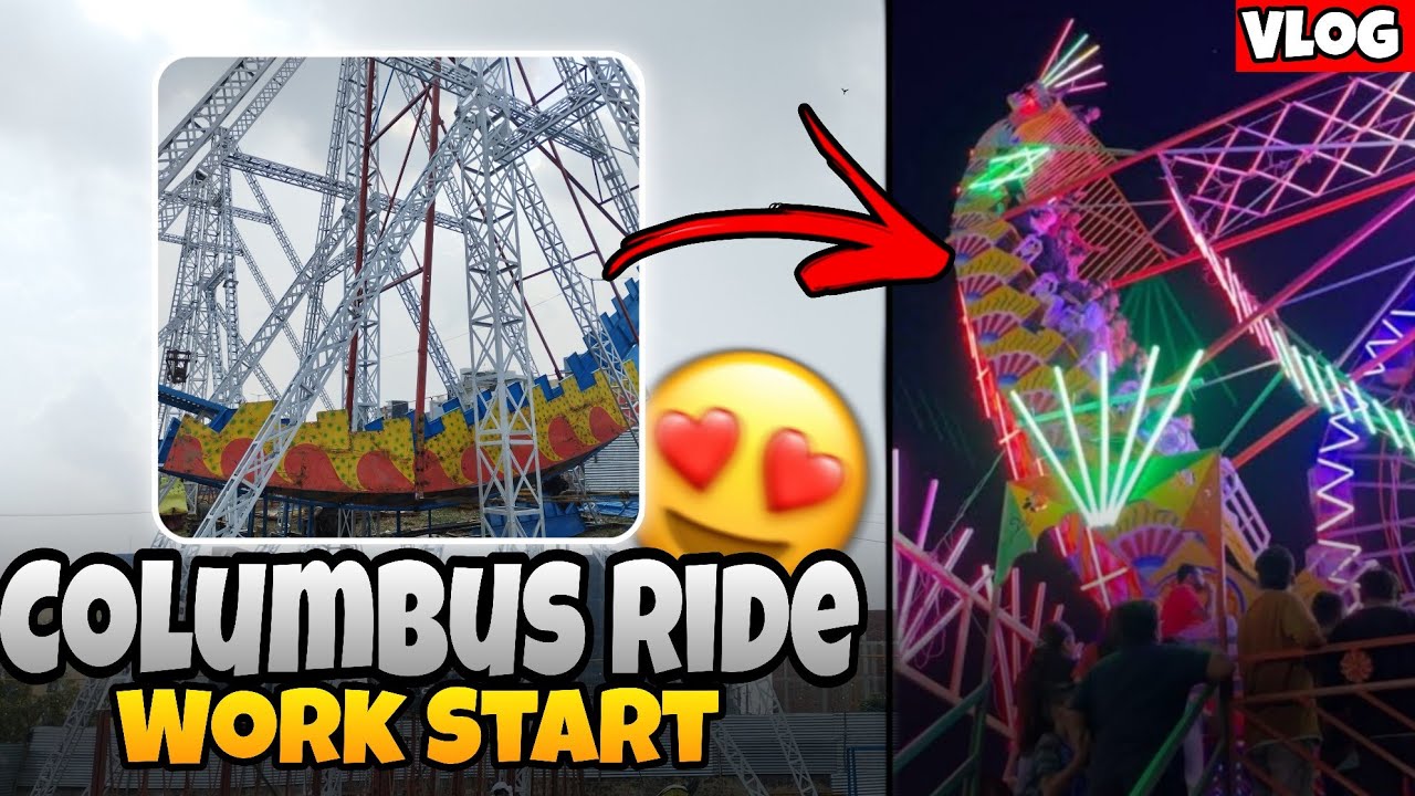 Columbus Ride Work Starts😍 | Ramlila Update #dussehra #vlog #ravan